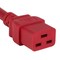 Sanoxy 2ft 12 AWG 20A 250V Heavy Duty Power Cord IEC320 C20 to IEC320 C19, Red SNX-CBL-LDR-PW132-7202 - alternate 1