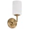 Nuvo Liam, 1 Light Vanity, Burnished Brass, White Opal Glass 60/8201 - alternate 5