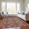 Homeroots 3' X 5' Orange Beige And Gray Floral Medallion Washable Indoor Outdoor Area Rug 614623 - alternate 6