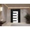 Vdomdoors Front Exterior Prehung Steel Door Ronex0131 Grey 2 Sidelight and Transom Window Sidelite Entry RONEX0131EXD-GRE-W14+36+14 X H80+16-RH-I - alternate 3