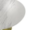 Leisuremod Round 47.24 in W, 29.34 in L, Sintered Stone/Stainless Steel, White VT23BG-48WS - alternate 5
