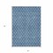 Homeroots 3' X 5' Denim Blue And Ivory Geometric Washable Indoor Outdoor Area Rug 596093 - alternate 5