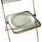 Leisuremod Lawrence Acrylic Folding Chair with Gold Metal Frame, Amber, 4PK LFG19A4 - alternate 7