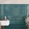 Apollo Tile 0.5 x 8 in. Glossy Emerald Petrol Blue Ceramic Pencil Trim Wall Tile 0.27 sq ft/case, 10PK FLT88PETPENA - alternate 3