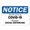 Signmission Stop The Spread Of Covid-19, 10 Inch X 7 Inch, Aluminum Metal Sign OS-NS-A-710-25598 - alternate 1