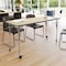 Flash Furniture Commercial Adjustable Height Rectangular Activity Table - Locking Casters-LT NAT XU-A2460-REC-LTNAT-T-A-CAS-GG - alternate 6