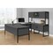 Monarch Specialties Office Hutch, 15.5 in D X 36 in W X Particle Board, Hollow-Core, Laminate, Mdf, Metal, Plastic, Grey I 7733 - alternate 3