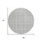 Homeroots 8' Gray And Ivory Round Geometric Washable Indoor Outdoor Area Rug 614751 - alternate 5