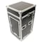 Deejay Led Fly Drive Case 10u Space Slant Mixer Rack / 16u Space Vertical Rack System with Full AC Door & Cast TBHM16UW - alternate 5