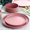 Gibson Home Canyon Crest 12 Piece Round Melamine Dinnerware Set in Pink 135730.12 - alternate 7