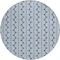 Homeroots 8' Denim Blue And Ivory Round Ogee Washable Indoor Outdoor Area Rug 601550 - alternate 6