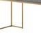 Homeroots 45" Gray and Gold Wood and Stainless Steel Writing Desk With Two Drawers 543809 - alternate 4