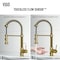 Vigo Edison Single Handle Pull-Down Sprayer Kitchen Faucet with Touchless Sensor in Matte Brushed Gold VG02001MGS - alternate 5