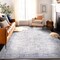 World Rug Gallery Transitional Bordered Vintage Machine Washable Non Slip Area Rug 5 ft x 7 ft Blue 6026BLUE5X7 - alternate 6