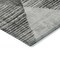 Homeroots 8' Gray And Black Round Geometric Washable Indoor Outdoor Area Rug 602847 - alternate 3