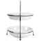 Gibson Gracious Dining 3 Piece 2 Tier Stoneware Pie Dish Server Set in White 134295.03R - alternate 5
