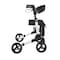 Flash Furniture HERCULES Folding Rollator Walker with Adjustable Height, 360 Swivel, and Hand Brakes in White/Black DC-HY8516L-WHTBLK-GG - alternate 7
