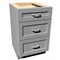 Rigel Cabinetry Kitchen 3-Drawer Base Cabinet, 12 in W, White, Solid Wood RTA - 806197 - alternate 1