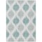 Homeroots 10' X 14' Aqua Teal Blue And Ivory Ikat Washable Indoor Outdoor Area Rug 589073 - alternate 4