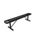 Mytcoat 6ft Outdoor Bench without Back, Portable, Black, Expanded Metal, Textured Coating 804294 - alternate 1