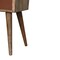Homeroots 22" Brown And Brick Red Solid Wood One Drawer Nightstand 651613 - alternate 8