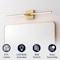 Jonathan Y McKenna 28" Modern Minimalist Adjustable Dimmable Integrated LED Metal Wall Sconce, Brass Gold JYL7041B - alternate 9
