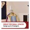 Command Folding Clothes Hanger Arm, Individual Slots for 5 Clothes Hangers, Plastic, White, Supports 7.5 lb 17029-ES - alternate 3