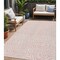 Homeroots 5' X 8' Pink And Gray Abstract Washable Indoor Outdoor Area Rug 598999 - alternate 1
