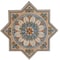 Apollo Tile 7x7 in. Matte Terracoota Sage Green-Blue Porcelain Star Wall and Floor Tile 6.46 sq ft/case, 16PK UMB88DECSTRAA - alternate 1