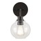 Jonathan Y Sandrine 6.5" 1-Light Iron/Seeded Glass Cottage Rustic LED Vanity Light, Oil Rubbed Bronze JYL7526A - alternate 1
