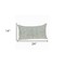 Homeroots 14" X 24" Beige and Green Linen Lumbar Throw Pillow with Embroidery 529263 - alternate 3