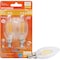 Sylvania Natural LED Bulb, Decorative, B10 Blunt Tip Lamp, 60 W Equivalent, E12 Lamp Base, Dimmable, Clear 40796 - alternate 2