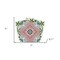 Homeroots 7" X 7" Vintage Green And Taupe Mosaic Peel And Stick Removable Tiles 390876 - alternate 2