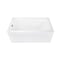 Kingston Brass 54" Acrylic Rectangular 3-Wall Alcove Tub Combo w/ Armrests in Glossy White/Oil Rubbed Bronze CVTAP543023L5 - alternate 1