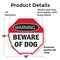 Signmission Warning Beware of Dog, 18 Inch X 18 Inch, Vinyl Decal OC-D-18-337 - alternate 3