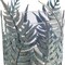 Homeroots 11" Green And Gold Distressed Botanical Leaf Metal Tabletop Hurricane Candle Holder 608515 - alternate 4