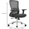 Leisuremod Adorit Ergonomic Office Chair - Mesh Back, Cotton Seat, Adjustable Height & 360 deg Swivel AO60BL - alternate 4