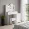 Homeroots 47" White Wood Lighted Seven Drawer Dresser 714271 - alternate 2