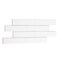 Apollo Tile Arte 1.97 in. x 7.87 in. Matte White Ceramic Subway Deco Wall and Floor Tile 4.1 sqft/case, 38PK RID88WHDECM - alternate 6