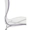 Leisuremod Oyster Acrylic Barstool with Steel Frame in Chrome Finish, Clear OC31CL - alternate 5