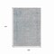 Homeroots 9' X 12' Silver And Beige Abstract Washable Indoor Outdoor Area Rug 616032 - alternate 7