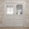 Sartodoors Sliding French Double Pocket Doors 60 x 96 inches, Ego 5011 Painted White Oak, Kit Rail Hardware ,  EGO5011DP-PWO-6096 - alternate 5
