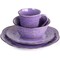 Elama Rustic Birch 16 Piece Stoneware Dinnerware Set in Purple EL-RUSTICBIRCHPUR - alternate 8