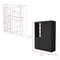 Homeroots 59" Black Three Drawer Dresser 524966 - alternate 8