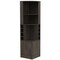 Homeroots 71in Dark Brown Wood Corner Bar Cabinet With Two Doors 477754 - alternate 1