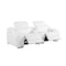 Homeroots 89in White and Silver Italian Leather Power Reclining Loveseat With Storage 633753 - alternate 5