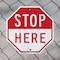 Signmission Stop Here, 10 Inch X 10 Inch, Aluminum Metal Signs OC-A-10-233 - alternate 3