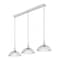 Z-Lite Lunelle Brushed Nickel 3 Light Linear Chandelier 3051P12-3L-BN - alternate 1