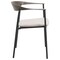 Leisuremod Kora Modern Leather Dining Arm Chair with Iron Legs in Taupe KCWN-21TP - alternate 8