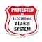 Signmission Security Alarm Shield Sign Protected By, 12 inch X 12 inch, Aluminum Metal Sign, 2PK SHI-A-2PACK-12-460 - alternate 1
